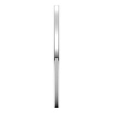 14K White 1 mm Flat Comfort Fit Band