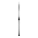 14K White Gold 1 mm Comfort-Fit Flat Band Size 4.5