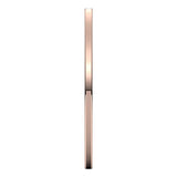 14K Rose Gold 1 mm Comfort-Fit Flat Band Size 8