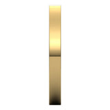 14K Yellow Gold 2.5 mm Comfort-Fit Flat Band Size 4
