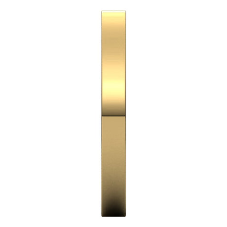 10K Yellow Gold 2.5 mm Comfort-Fit Flat Band Size 5.5