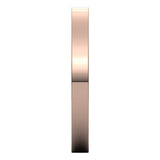 14K Rose Gold 2.5 mm Comfort-Fit Flat Band Size 4