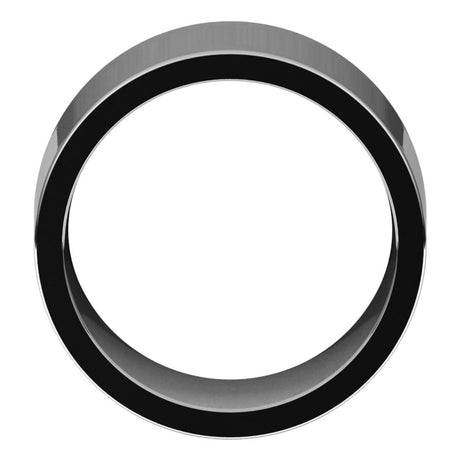 Sterling Silver 12 mm Comfort-Fit Flat Band Size 11