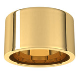 14K Yellow Gold 12 mm Comfort-Fit Flat Band Size 5.5