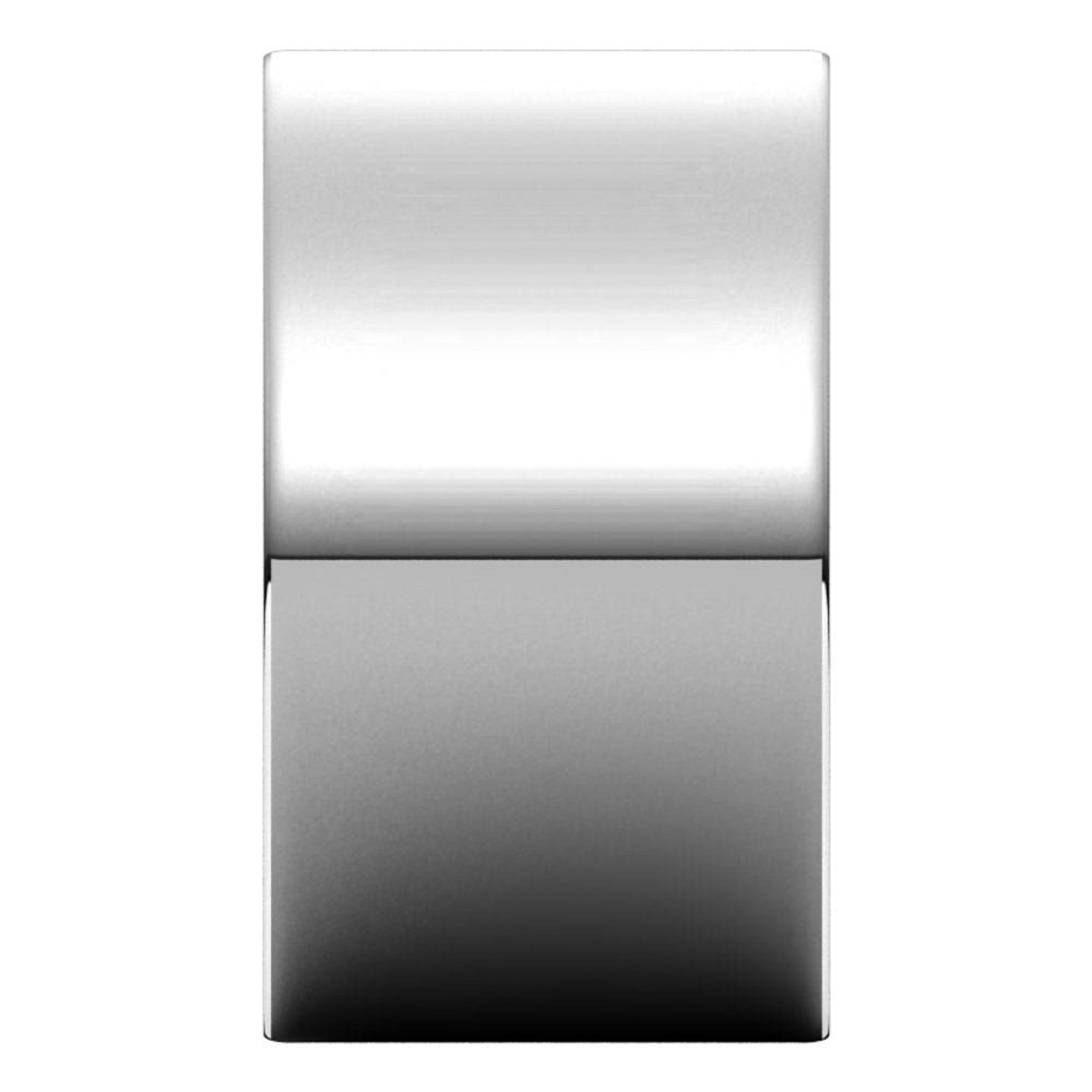 14K White Gold 12 mm Comfort-Fit Flat Band Size 5