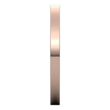 14K Rose Gold 2 mm Comfort-Fit Flat Band Size 5