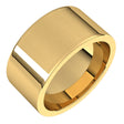 14K Yellow 10 mm Comfort-Fit Flat Band Size 6