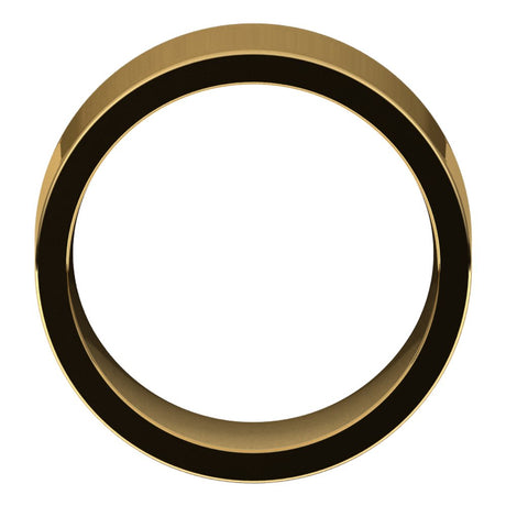14K Yellow 10 mm Comfort-Fit Flat Band