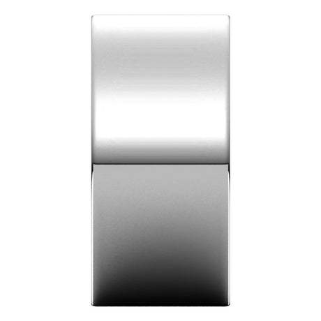 10K White Gold 10 mm Comfort-Fit Flat Band Size 8.5