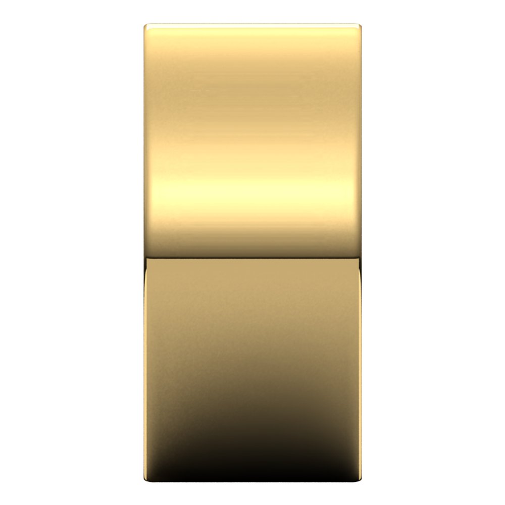 14K Yellow Gold 10 mm Comfort-Fit Flat Band Size 9