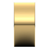 14K Yellow Gold 10 mm Comfort-Fit Flat Band Size 9