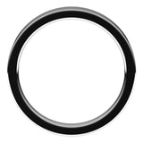 14K White Gold 3.5 mm Comfort-Fit Flat Band Size 6