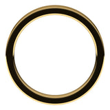 14K Yellow Gold 3.5 mm Comfort-Fit Flat Band Size 4.5