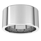 Sterling Silver 11 mm Comfort-Fit Flat Band Size 8.5