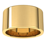 10K Yellow Gold 11 mm Comfort-Fit Flat Band Size 9
