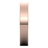 14K Rose 4 mm Flat Comfort Fit Band