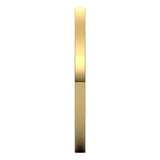 14K Yellow Gold 1.5 mm Lightweight Comfort-Fit Flat Band Size 5