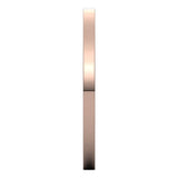 18K Rose Gold 1.5 mm Flat Comfort Fit Light Band Size 4.5