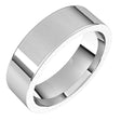 Platinum 6 mm Flat Comfort Fit Band Size 6.5