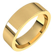 14K Yellow 6 mm Flat Comfort Fit Band Size 4.5