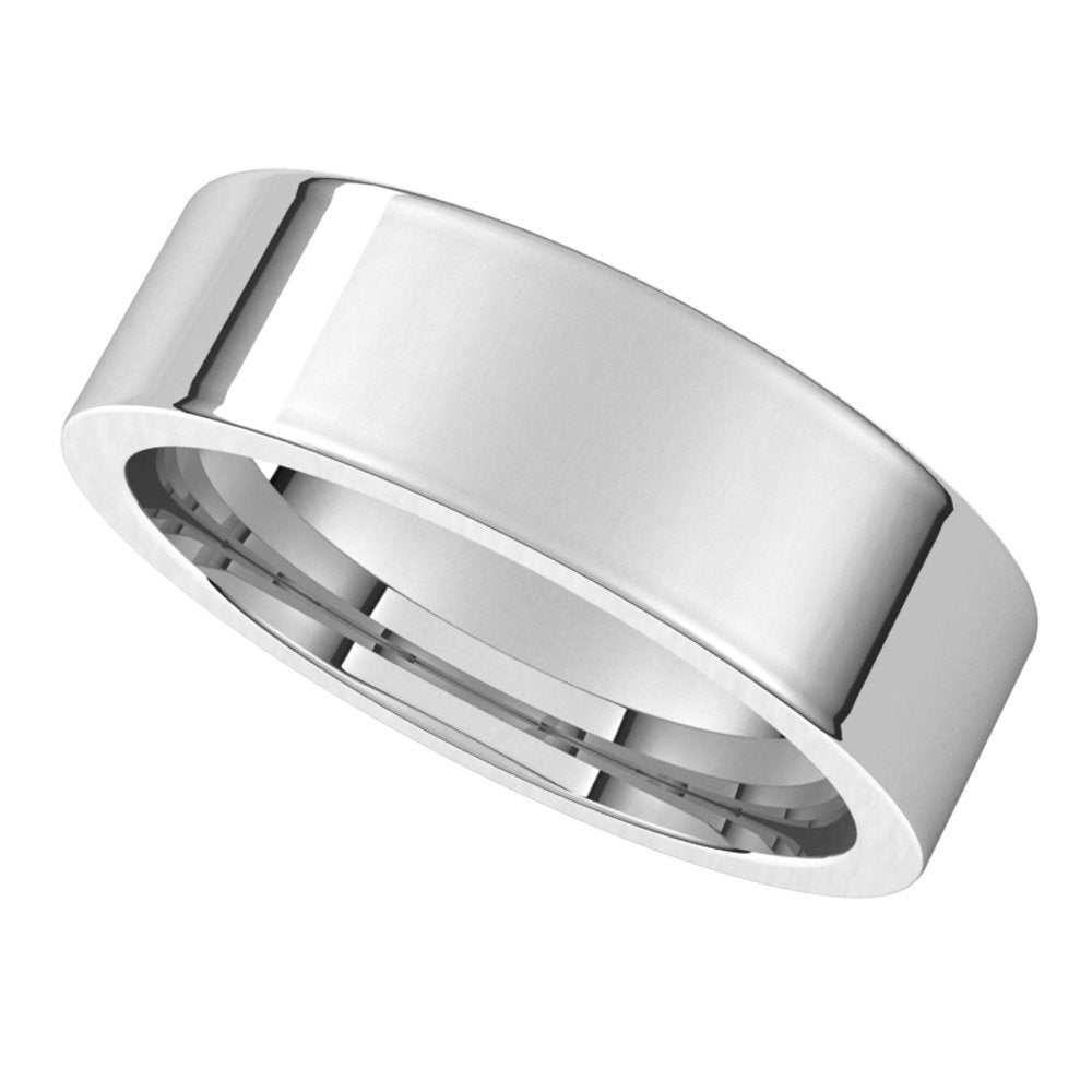 Platinum 6 mm Flat Comfort Fit Band