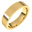 14K Yellow 5 mm Flat Comfort Fit Band Size 4