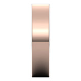 14K Rose 5 mm Flat Comfort Fit Band