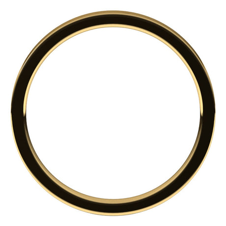 10K Yellow Gold 2 mm Flat Comfort Fit Light Band Size 5.5