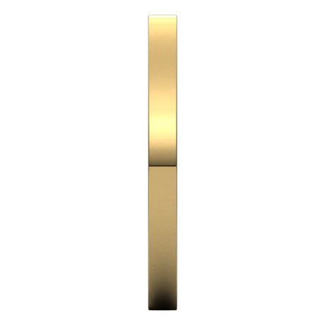 18K Yellow Gold 2 mm Flat Comfort Fit Light Band Size 4