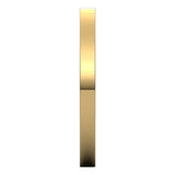 14K Yellow Gold 2 mm Lightweight Comfort-Fit Flat Band Size 4.5
