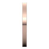 14K Rose Gold 2 mm Flat Comfort Fit Light Band Size 4