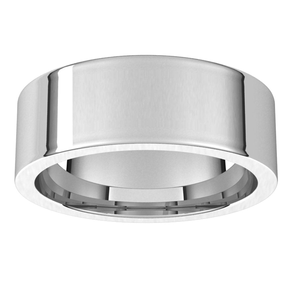 Sterling Silver 7 mm Flat Comfort Fit Band