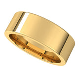 18K Yellow 7 mm Flat Comfort Fit Band