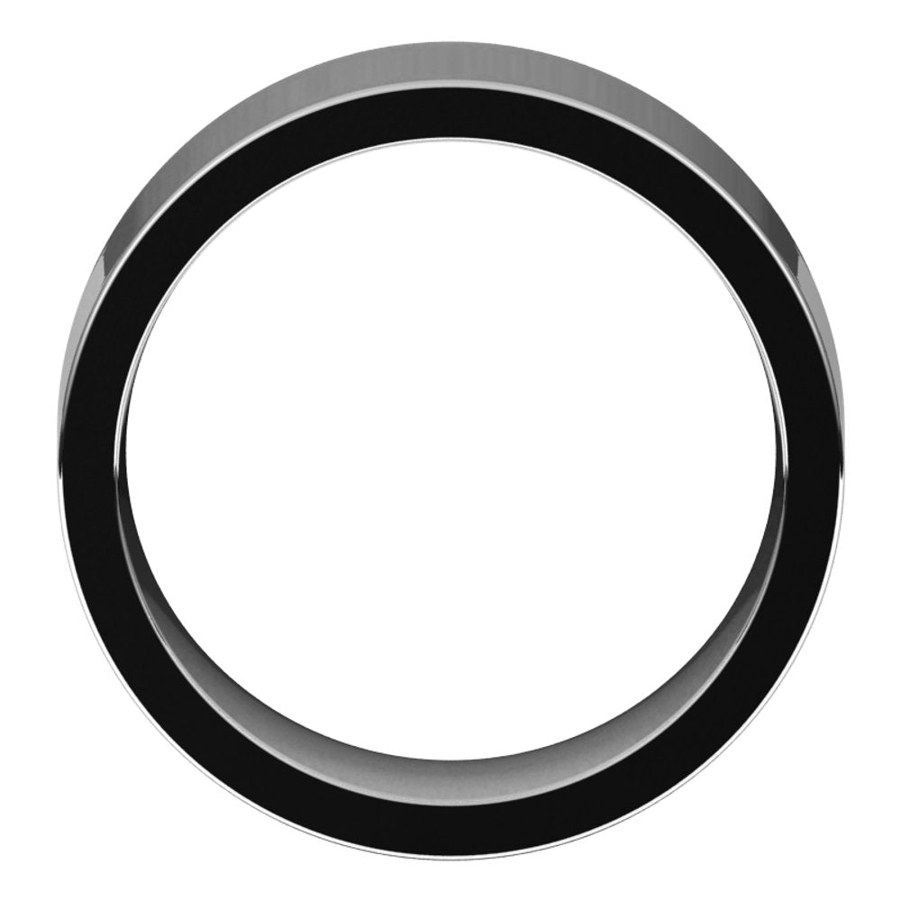 Sterling Silver 8 mm Comfort-Fit Flat Band Size 7