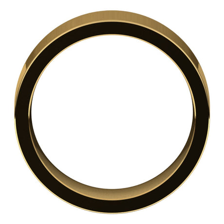 14K Yellow 8 mm Flat Comfort Fit Band