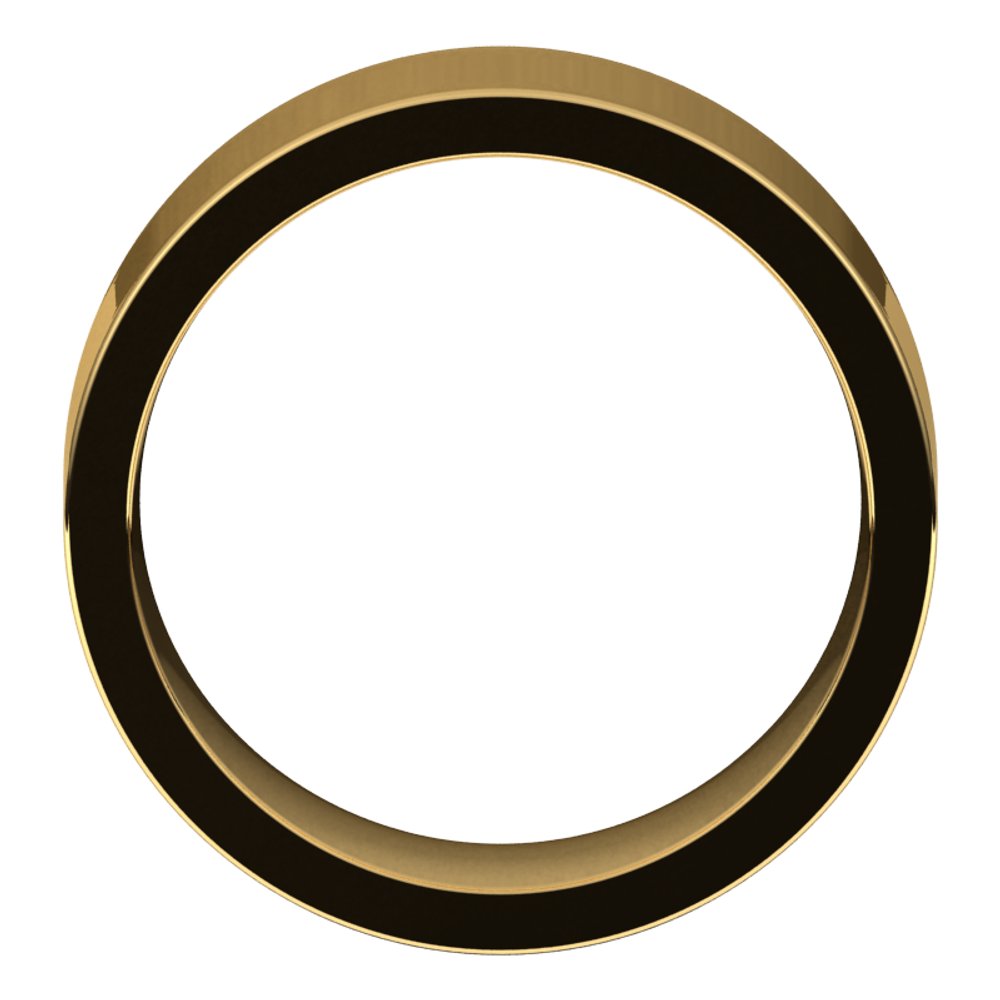 14K Yellow Gold 8 mm Comfort-Fit Flat Band Size 7