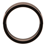14K Rose 8 mm Comfort-Fit Flat Band Size 8