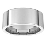 Sterling Silver 8 mm Comfort-Fit Flat Band Size 7