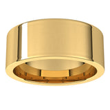 14K Yellow Gold 8 mm Comfort-Fit Flat Band Size 7