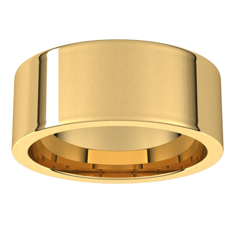 14K Yellow 8 mm Comfort-Fit Flat Band