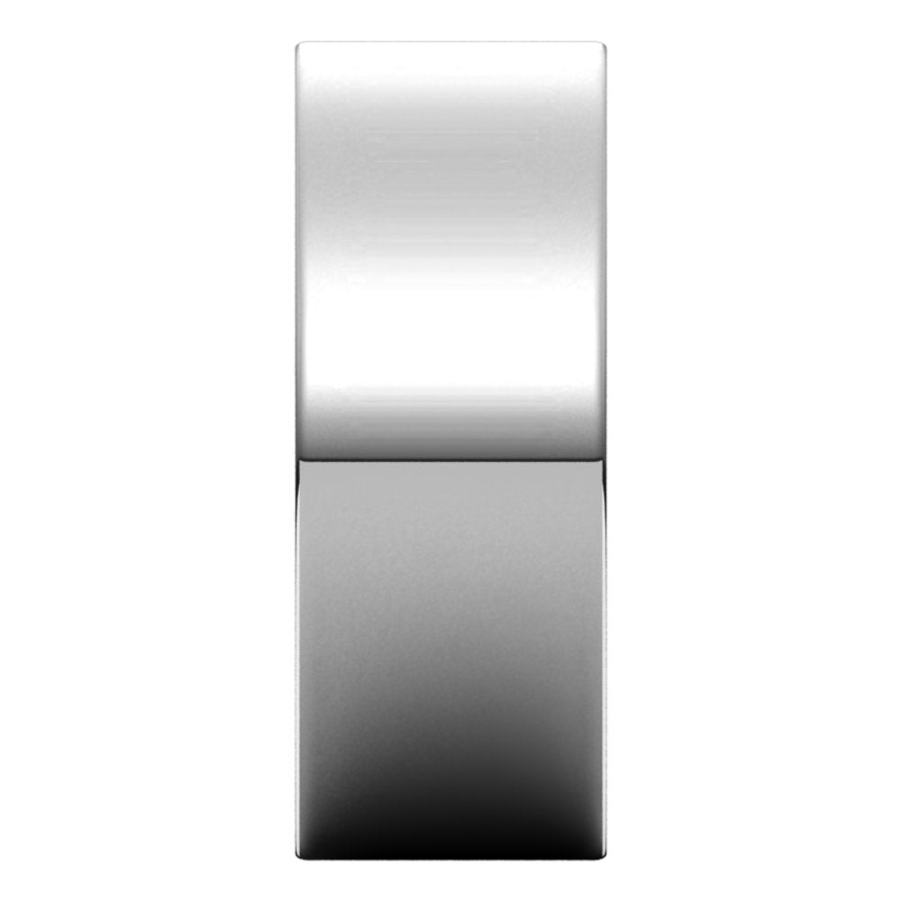 Platinum 8 mm Comfort-Fit Flat Band Size 10