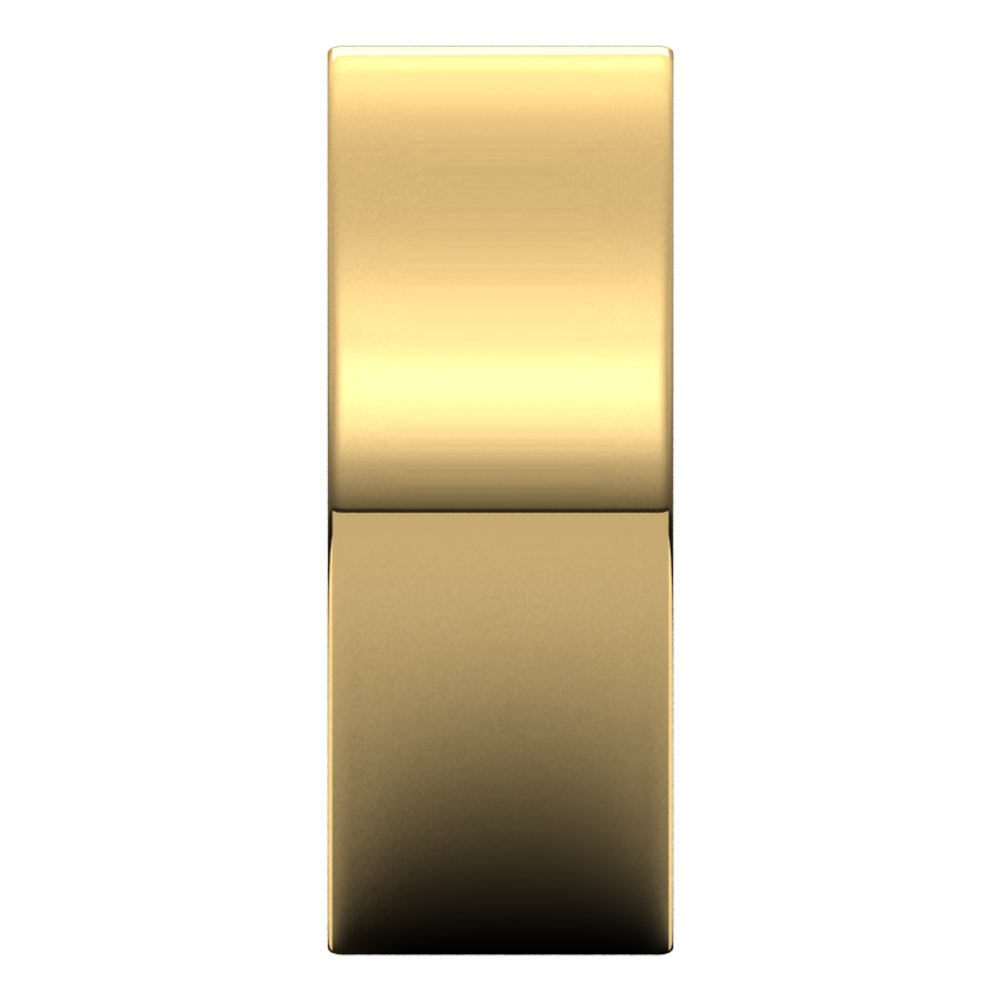 14K Yellow Gold 8 mm Comfort-Fit Flat Band Size 7