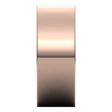 14K Rose 8 mm Comfort-Fit Flat Band Size 8