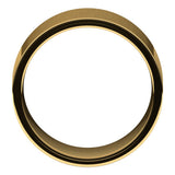 14K Yellow 10 mm Lightweight Comfort-Fit Flat Band Size 8.5