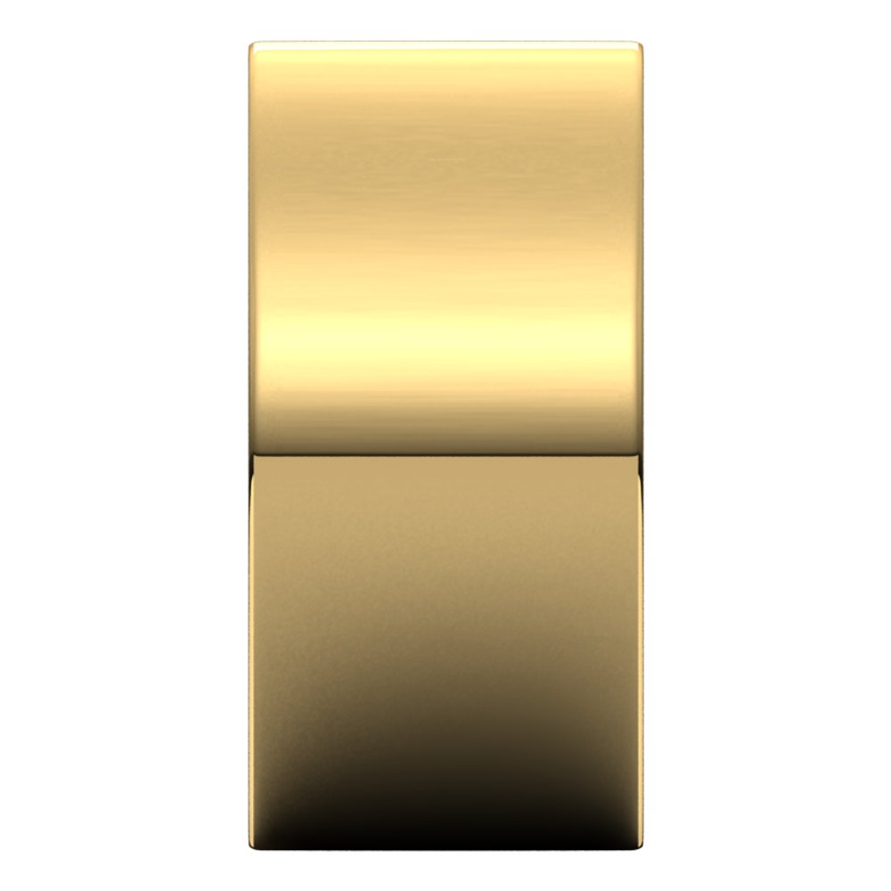 14K Yellow 10 mm Lightweight Comfort-Fit Flat Band Size 8.5