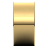14K Yellow 10 mm Lightweight Comfort-Fit Flat Band Size 8.5