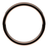 14K Rose 4 mm Flat Comfort Fit Light Band