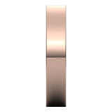 14K Rose 4 mm Flat Comfort Fit Light Band