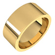 18K Yellow Gold 9 mm Comfort-Fit Flat Band Size 11.5