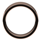 14K Rose 9 mm Comfort-Fit Flat Band